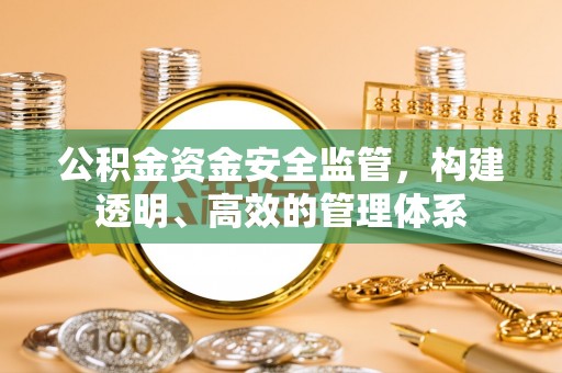 神冈公积金资金安全监管，构建透明、高效的管理体系